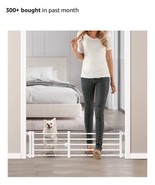 Dog Gate with a Small Door, Extra Wide All Metal Short Dog Gate Pet Gate... - $39.48