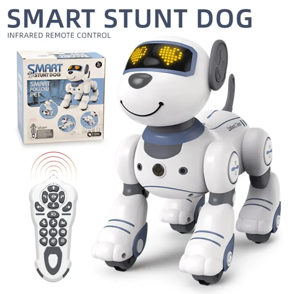 Funny RC Electronic Dog Stunt Dog Voice Command Programmable Touch-sense Music - £66.82 GBP