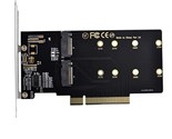 Cablecc Dual 2X NVME M.2 AHCI to PCIE Express 3.0 Gen3 X8 X16 Raid Card ... - $64.99