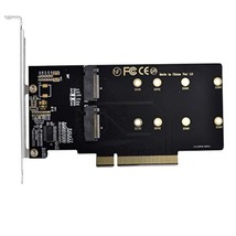Cablecc Dual 2X NVME M.2 AHCI to PCIE Express 3.0 Gen3 X8 X16 Raid Card ... - £51.12 GBP