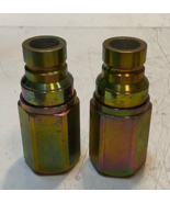 2 Quantity of Faster Hydraulic Flat Face Couplers FF134 | 34NPTM-99N (2 ... - $1,103.20 MXN