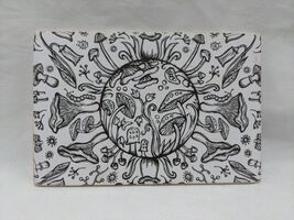 Vintage Mushroom Abstract Thick Post Card - €9,70 EUR