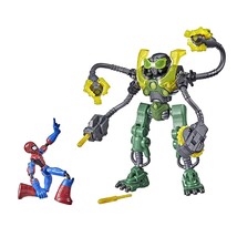 Marvel Spider-Man Bend and Flex Spider-Man Vs. Ock-Bot, 6-inch Spider-Man Action - £33.72 GBP