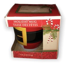Santa Claus Belt Suit Theme Christmas Holiday Mug - £8.88 GBP