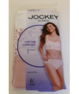 3 Jockey Elance Cotton Comfort Bikini Size 7 Multi-color Style 1489/674 - €16,47 EUR