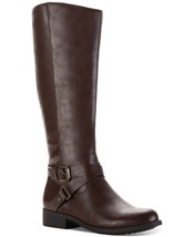 Style &amp; Co Womens Marliee Riding Boots,Cognac,6 M - $65.34
