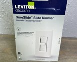 Leviton 06672 1LW 120V White Decora Sure Slide Single-Pole Dimmer white - $12.86