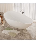 59&quot; Freestanding Solid Surface Bathtub - Glossy White - $2,076.16 CAD