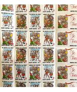 1988 Candy Claus Christmas Stamps American Lung Association Complete 42 ... - $55.73 CAD