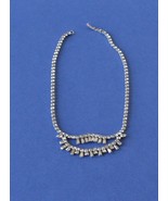 Jewelry-SKU#x162/Beautiful Vintage Fringe Rhinestone Necklace - €18,95 EUR