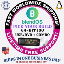BlendOS Linux OS - LATEST VERSION - USB / LIVE DVD  MAC, PC - $4.94+