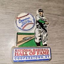 Cooperstown National Baseball Hall of Fame Souvenir Fridge Magnet Rubber Vintage - £5.01 GBP