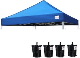 Uniquecanopy 10&#39;X10&#39; Pop Up Canopy Tent Replacement Top Only, 4, 10X10 Ft Blue - £92.06 GBP