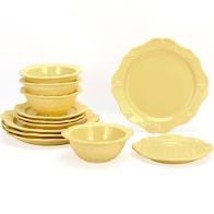 Dinnerware set yellow butter 12 piece thumb200