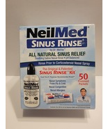 New Neilmed Sinus Nasal Rinse Kit 8 Oz Squeeze Bottle &amp; 50 Premixed Pack... - £6.27 GBP