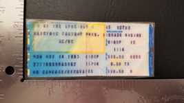 AC/DC / FASTWAY - VINTAGE LAMINATED NOVEMBER 14, 1983 CONCERT TICKET STUB - $11.00