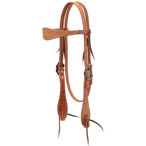 Primary image for Rough Out Russet Harness Leather Browband Headstall