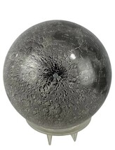 Vtg Moon Globe Stand Lunar Map Astronomy Space Collectible 14.5” Celestial Star image 4