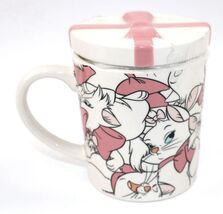 Character Inspired Aristocats Marie All Over Print Ceramic Mug With Lid ... - $19.75