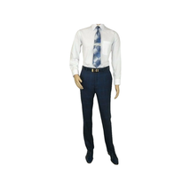 Men TALLIA Suit Wool Blend English Glen Plaid Classic 2Button VDVA2SVX0026 Blue image 6