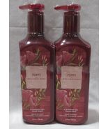 Bath &amp; Body Works Cleansing Gel Hand Soap Lot Set of 2 POPPY - $30.99
