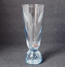 Light Blue Hand-Blown Etched 6 oz. Cordial Glass Made in Sweden - £16.25 GBP