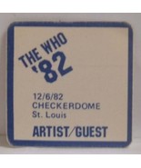 THE WHO / PETE TOWNSHEND - ORIGINAL ST. LOUIS 1982 CLOTH SHOW BACKSTAGE ... - $15.00