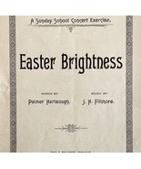 Easter Brightness Victorian 1895 Music Booklet Sunday School Concert DWAA19 - $49.99