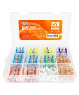 220Pcs(7Size) Heat Shrink Solder Seal Wire Connectors Kit Wire Repair So... - $54.66 CAD