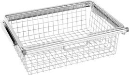 Rubbermaid Configurations Titanium Sturdy Slide Out Basket For Closet Drawer - £66.31 GBP