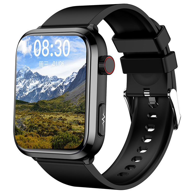Et210 Smart Watch Uric Acid Ecg Non-Invasive Blood Glucose Thermometer Step Men'