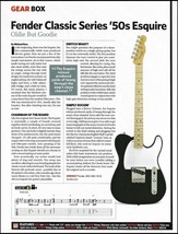 Fender Classic Series &#39;50s Esquire guitar review 2005 article print - £2.99 GBP