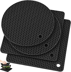 New Silicone Trivet Pot Mat Silicone Pot Holders For Hot Pan And Pot Pads Heat R - £26.33 GBP