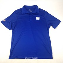 Nike NFL Giants On Field Dri-FIT Polo Sz XL Blue Short Sleeve Defects - $19.75