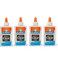 Elmer&#39;s Glue Liquid School Glue Clear Washable 5oz, (4 Pack) - £5.48 GBP