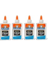 Elmer&#39;s Glue Liquid School Glue Clear Washable 5oz, (4 Pack) - £5.42 GBP