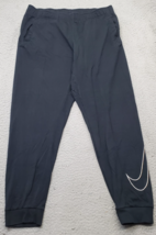 Nike Dri-Fit Sweatpants Mens Large Black Slash Pocket Elastic Waist Pull On - $21.44
