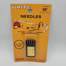 Vintage White Sewing Machine Needles Made In Belgium 15 x 1 No. 16 Heavy - $11.75