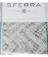 Sferra Mosaico Tin Standard Pillow Sham Cotton Sateen Italy New - €40,68 EUR