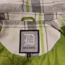 Dollhouse Women's Green/Gray Wool Blend Removable Hoodie Coat Jacket Size 3X image 3