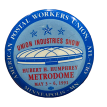 Minnesota Twins Humphrey Metrodome 2.25” Button Pin - Very Nice! Union A... - $12.08