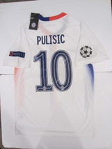 Christian Pulisic Chelsea FC UCL Match Slim White Fouth Soccer Jersey 2020-2021 - £86.52 GBP