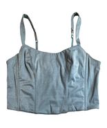 Victoria&#39;s Secret Gold Label Vintage Silver Shimme Longline Bra 36/Large - €39,57 EUR