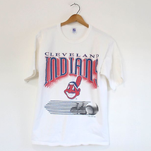 Vintage Cleveland Indians Baseball T Shirt Medium - £25.52 GBP
