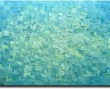 V-Inspire Art, 24X48 Inch Modern Abstract 3D Hand-Painted Lattice Texture - $116.98