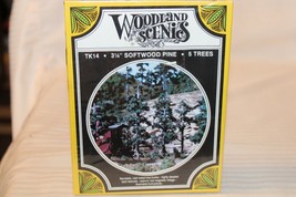 HO Scale Woodland Scenics 3.25&quot; Softwood Pine Tree Kit 5 Trees #TK14 BNOS - £23.59 GBP
