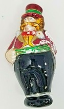 Christmas Ornament Ringmaster Glass Blown Baton Whip Top Hat Circus Vintage  - £12.17 GBP