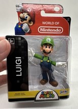 New World Of Nintendo Luigi Figure 2.5” Super Mario Brothers Jakks Pacific 2016 - £11.60 GBP