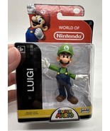 NEW World of Nintendo LUIGI Figure 2.5” Super Mario Brothers JAKKS PACIF... - £11.89 GBP