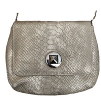 Vtg Jessica McClintock Mini Crossbody Bag Faux Snake Animal Skin Metallic Purse - £13.44 GBP